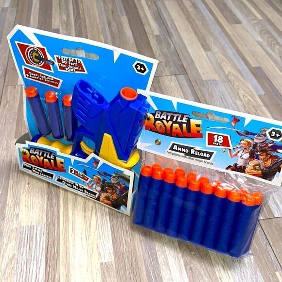 New Battle Royal Mini Strike Nerf Gun Shooter and ammo reload 18 darts Fortnite - Picture 5 of 5